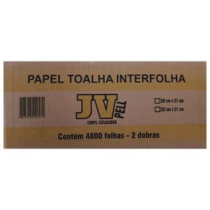 Caixa Papel Interfolhado Celulose C/1000un Jvpell