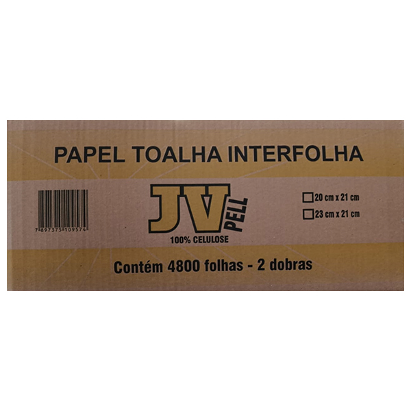 Caixa Papel Interfolhado Celulose C/1000un Jvpell