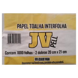 Papel Interfolhado 20x21 Celulose C/1000un Jvpell