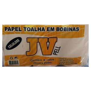 Papel Toalha em Bobinas 200m fardo com 6 rolos