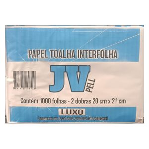 Papel Interfolhado 20x21 Branco C/1000un Jvpell